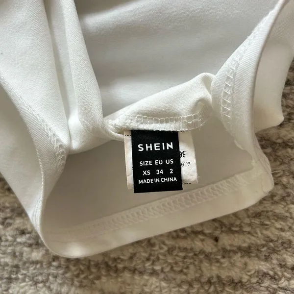 White SHEIN tube top - Image 3