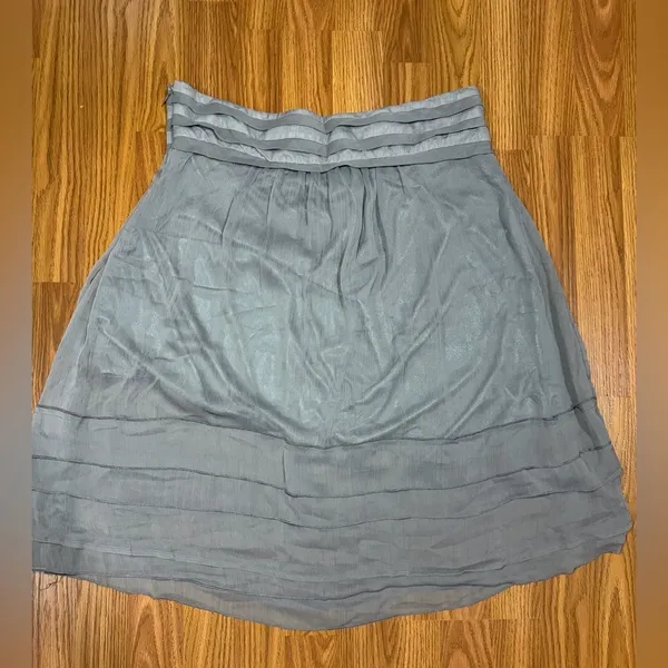 Downeast Basics Sage Green Sheer Tiered Skirt Size XL. Fairycore - Image 2