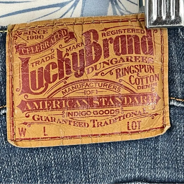 Lucky Brand Blue Straight Leg Jeans Classic Style - Image 6