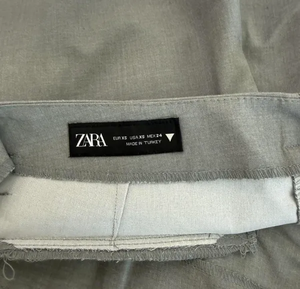 ZARA Grey Pleated Skort - Image 4