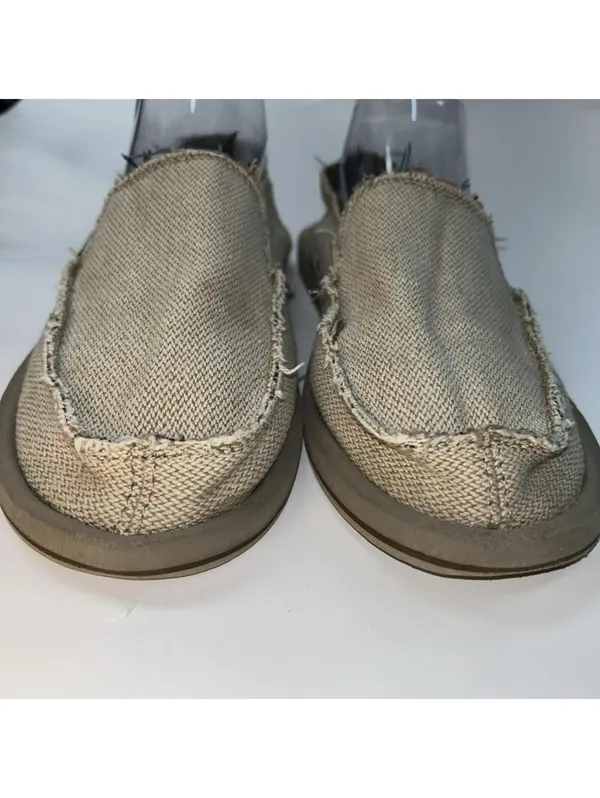 Sanuk Women's Slip-On Loafers Comfort Casual Shoes Size 10 M, Natural Tan Boho - Image 3