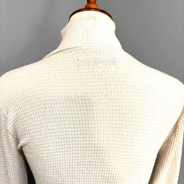 Y2K Abercrombie Sparkle Shimmer Mock Neck Sweater Holiday Minimalist L Layering - Image 5