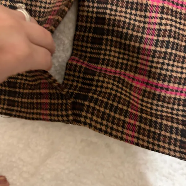Wild fable XS Plaid Long length Coat with Pink Accents - Image 8