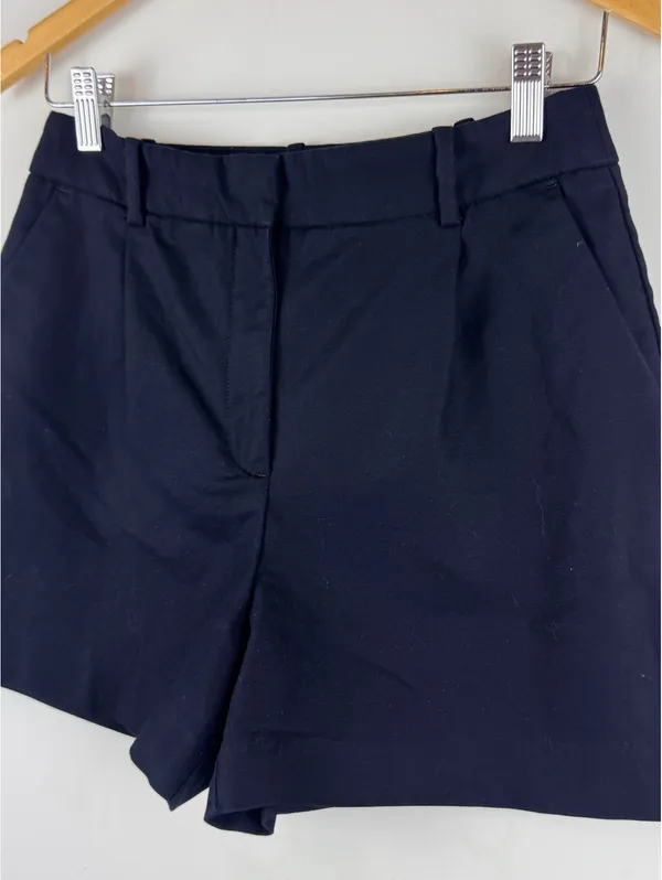 Zara Women’s Black High Waisted Tailored Shorts Size S Minimalist Office Chic - Image 5