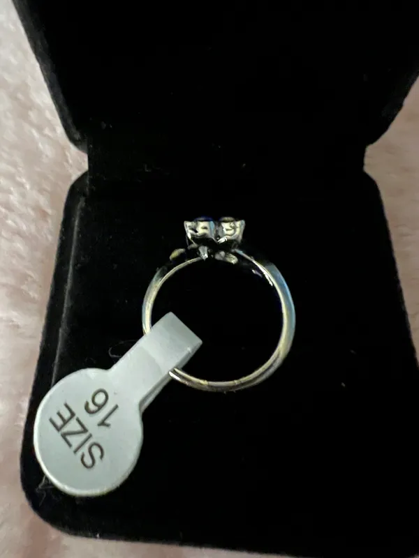 Women’s Gorgeous Silver Plated CZ Rhinestone Ring Size 16/8.5 US - Image 3