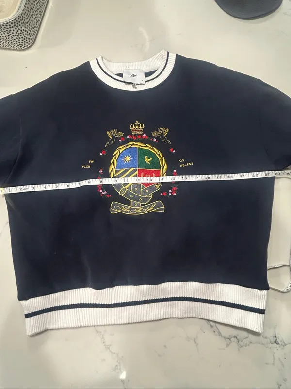 Yellow The Label Herald Crest Sweatshirt - XS - Image 7