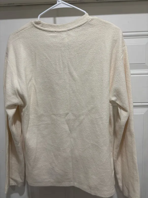 Cozy Zara cream knit sweater - Image 2