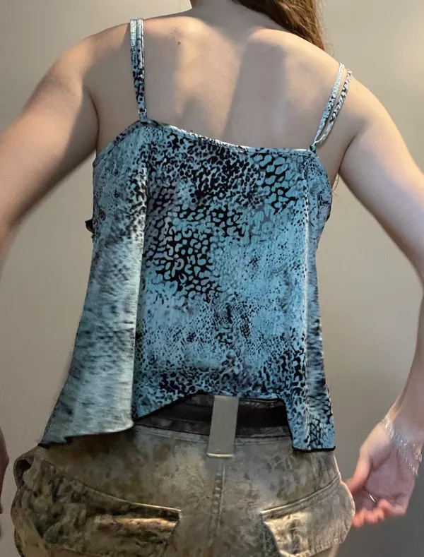 secret treasures blue cheetah print tank - Image 3