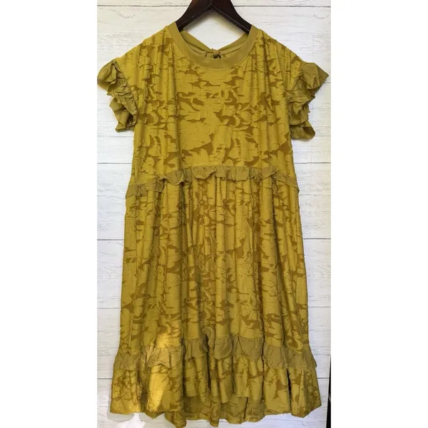 by Anthropologie Ruffle Knit Mini Dress - Size - XS - Image 9