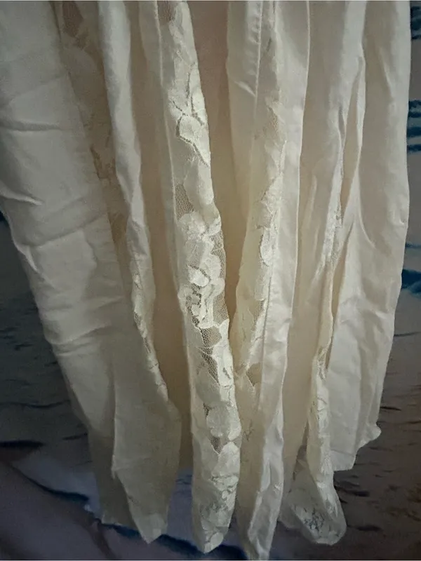American Eagle Ivory Lace Spaghetti Strap Summer Dress SZ 0 - Image 8