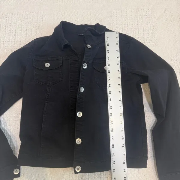 Susan Graver Jeans XXS button front denim jean jacket coat C2 3168 - Image 2