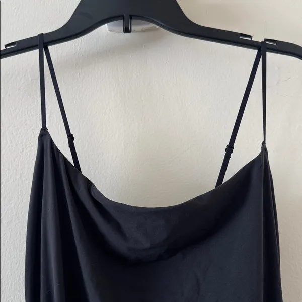 SKIMS Onyx Fits Everybody Sleeveless Spaghetti Straps Slip Dress Size Large, $88 - Image 3