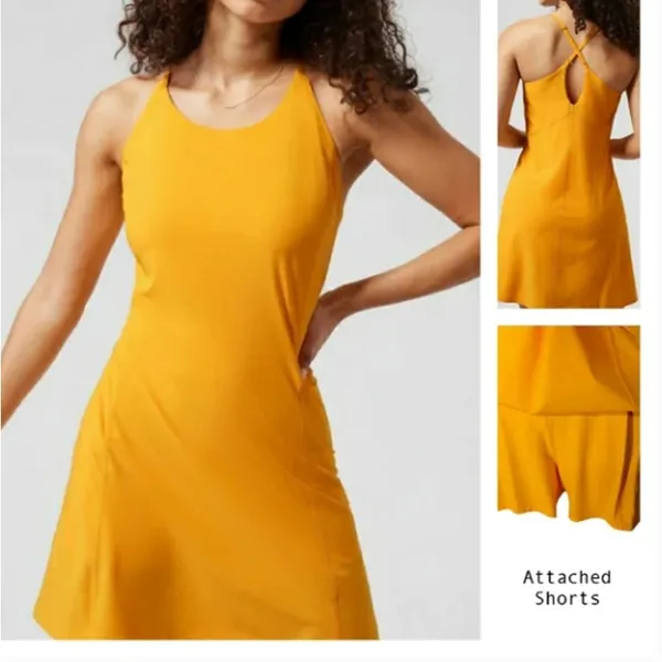 Athleta Womens‎ Orange Infinity Dress Size L NWT Golf Tennis Pickleball - Image 3