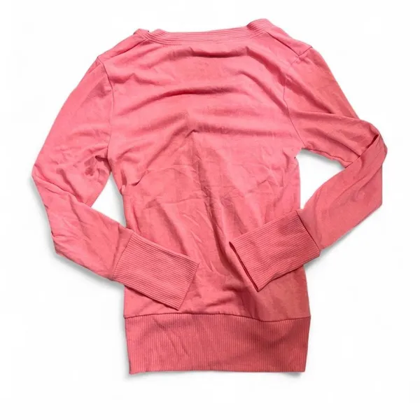 Zenana NWOT size‎ large Pink long sleeve button up - Image 4