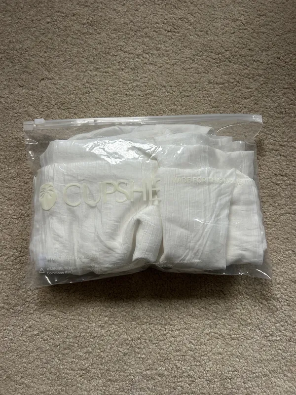 Cupshe cover up set white linen - Image 5