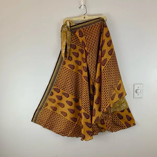 Reversible Maxi Wrap Skirt BINW109 - Image 2