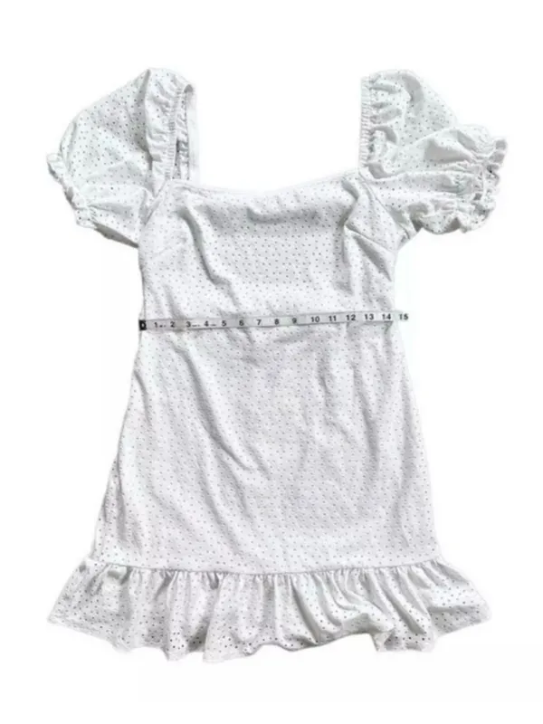 Speechless Eyelet Open Back Boho Prairie Core Mini Dress Sz Large Juniors - Image 11