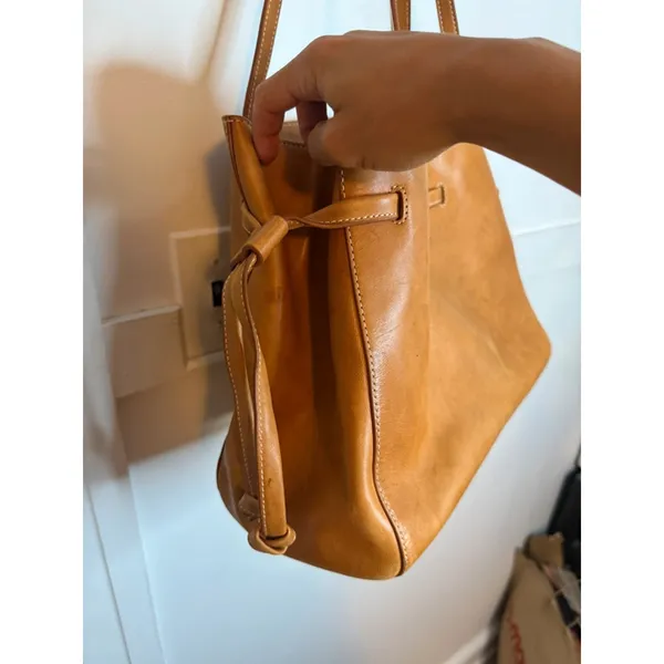 J.McLaughlin Dahna Tan Leather Tote Bag - Image 6
