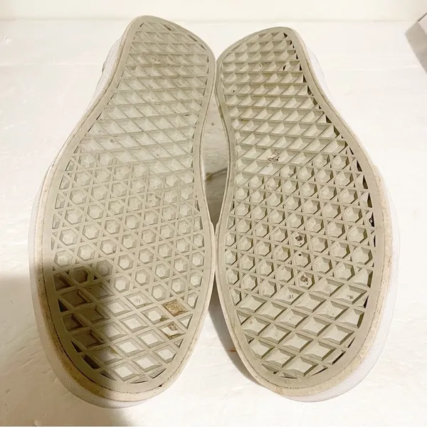 Vans Classic Canvas Skating Shoes Mens 5 Womens 6.5 Triple White Low Top Sneaker - Image 8