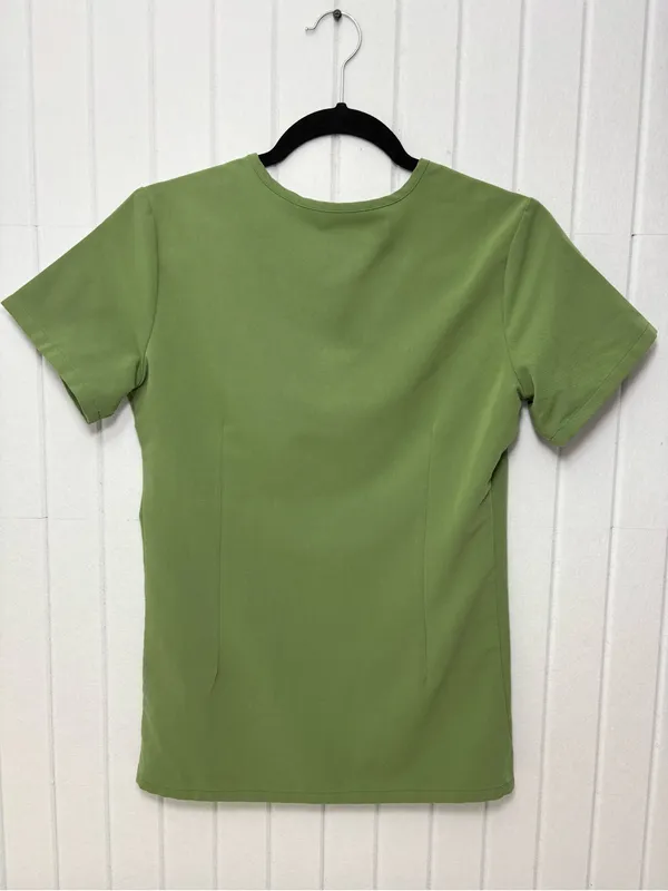 Figs Olive Green‎ Women's V-Neck Scrub Top - Image 2