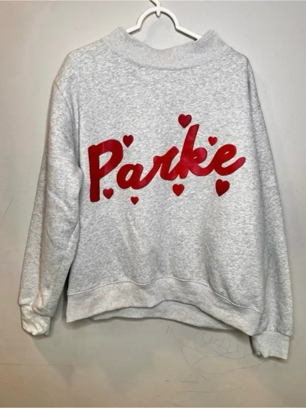 Parke Sweetheart Valentine’s Day Mockneck Sweatshirt Size Small - Image 3