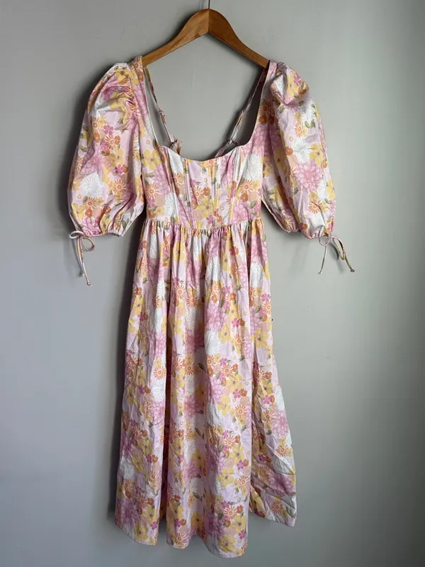 New For Love And Lemons Carrie Midi Dress Xxs - Image 3