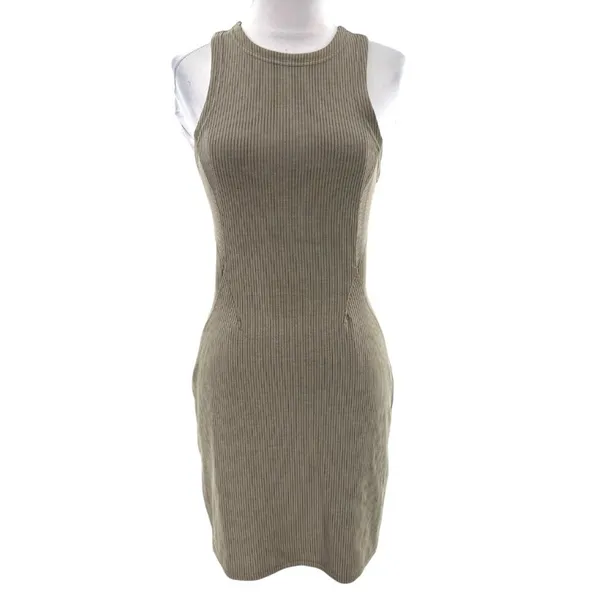 Lululemon Ribbed Softstreme Slim-Fit Tank Dress nomad sz 4‎ - Image 4