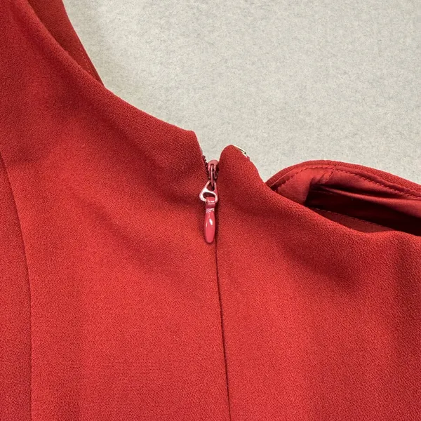 House of CB Caprice Red One Shoulder Long Sleeve Mini Dress SB5802 Womens Size S - Image 10