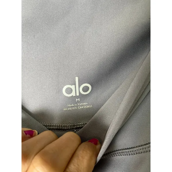 Alo Yoga Airlift High Waist Leggings Gray Sculpting Compression Activewear Med - Image 6