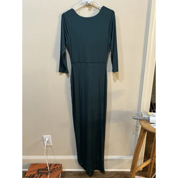 Lovers +‎ Friends Sundance Maxi Dress Everglade Green Size Small Wrap Bottom - Image 5