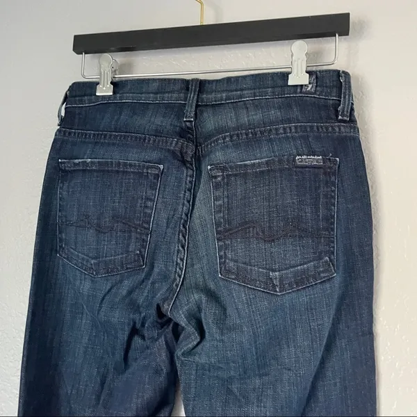 𝅺7 FOR ALL MANKIND Mid Rise Bootcut Dark Wash 28 - Image 9