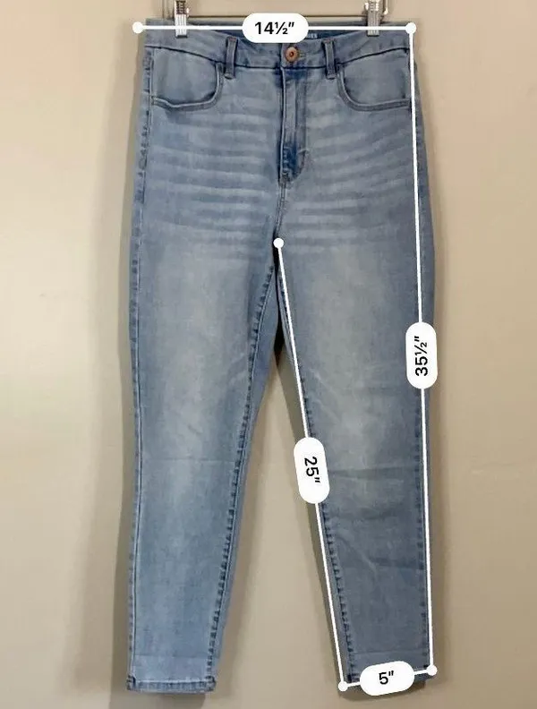 No Boundaries Women’s Light Wash Skinny Denim Jean Size 11 - Image 5
