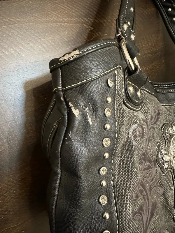 Montana West Y2K Distressed Studded Cross Purse - Image 2