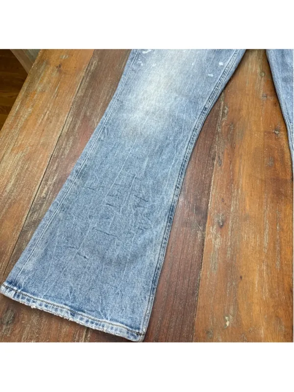 Citizens of Humanity Blue Flare Distressed Jeans Size 24 - Image 3