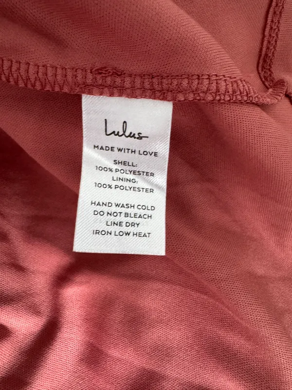 Lulus Seriously Sensational Dusty Rose Strapless Tiered Pleated Maxi Dress Size Small - Image 4