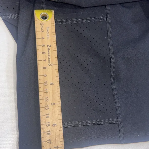 Spanx Black Athletic Running Gym Flowy‎ Short w/ Slimming Bike Shorts Size Large - Image 15