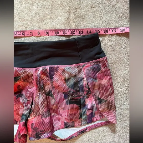 Lululemon Women’s Run Time ‎ Pink purple Floral Size 6 - Image 8