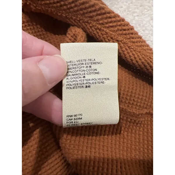 Anthropologie Maeve Eliza Henley Babydoll Tunic Top Brown Waffle Knit‎ Boho - Image 8