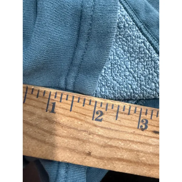 Tna sweatfleece Aritzia Women Blues‎ High Rise Sweat Shorts Side Slit Size xl - Image 7