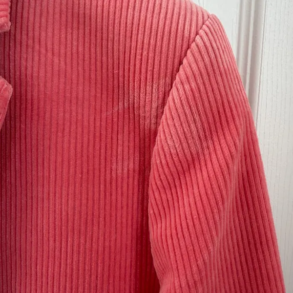 J. Crew Pink Corduroy Blazer with Yellow Collar Accent - Image 5