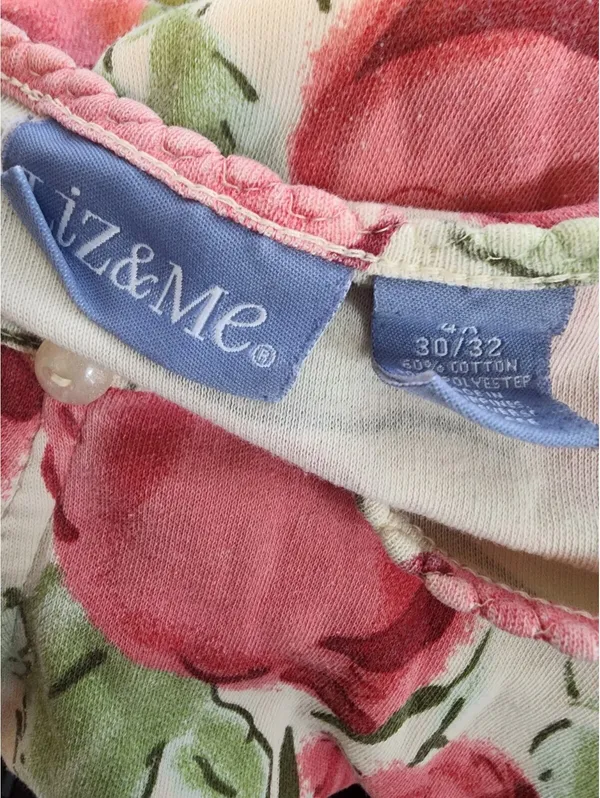 Liz & Me Floral Print Cotton Blend Top Size 4X - Image 5