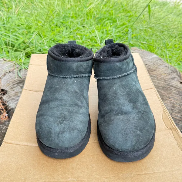 UGG Classic Ultra Mini suede women Boots size 9 - Image 2
