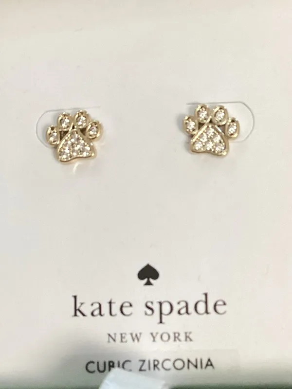 Kate Spade New York Pavé Paw stud earrings - Image 2