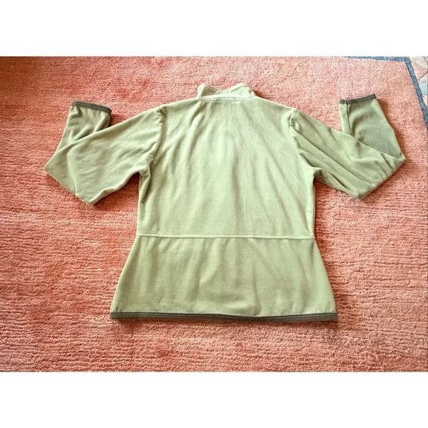 Mirror Image Sage Green Zip Jacket Cozy Cotton Blend Lounge Size M - Image 7