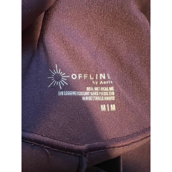 OFFLINE By Aerie Womens Size Medium Real Me High Waisted Crossover Legging Berry - Image 10