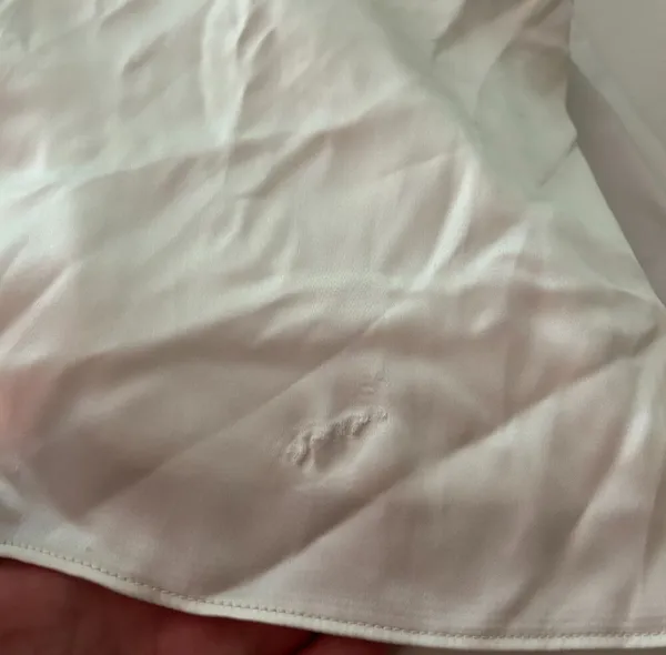 ZARA White  satin bow top - Image 3