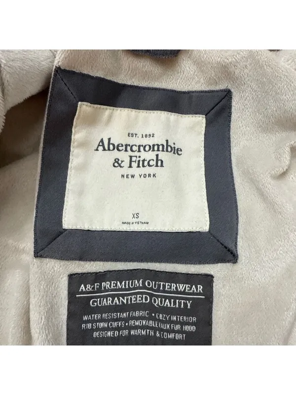 Abercrombie & Fitch Beige Puffer Jacket Womens XS - Image 12