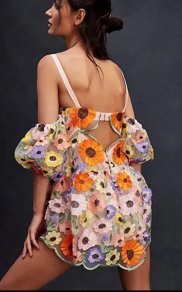 For Love & Lemons Prato Mini Dress - Image 3