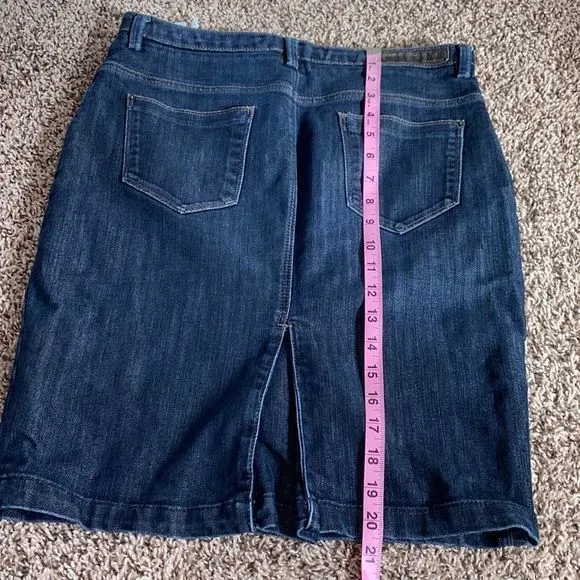 Zara‎ womens denim pencil skirt size 10 - Image 6