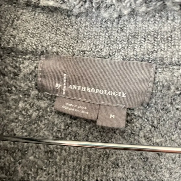 Anthropologie Knit Sweater Coat Shacket in Gray Size Medium Jacket - Image 5